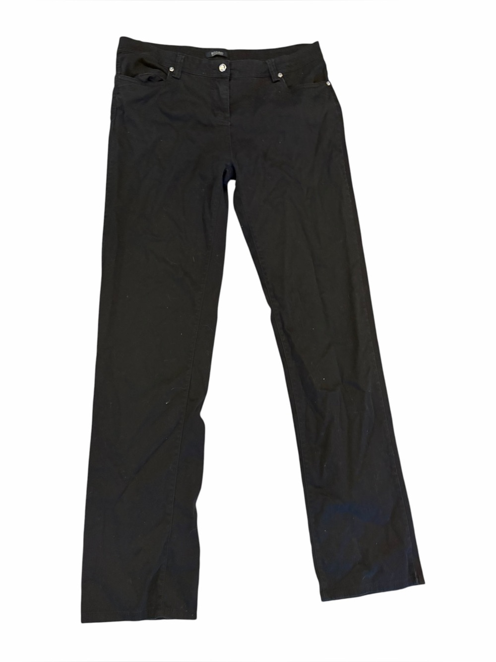 BOGARI Black Cotton Embroidered Pocket Pants